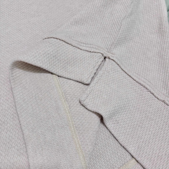 Aerie Waffle Crew Neck Oversized Sweatshirt Sweater Size XSMALL - Picture 5 of 9